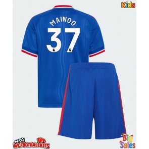 Manchester United Kobbie Mainoo #37 Replica Away Stadium Kit for Kids 2026-27 Short Sleeve (+ pants)